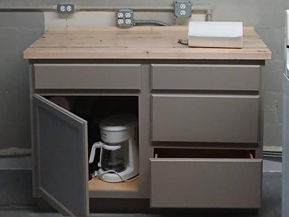 Custom cabinet after painted finish